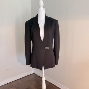 Vintage Emporio Armani Navy Blazer with buckle.